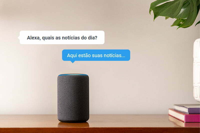 Seu portal de notícias na Alexa, a assistente de voz da Amazon