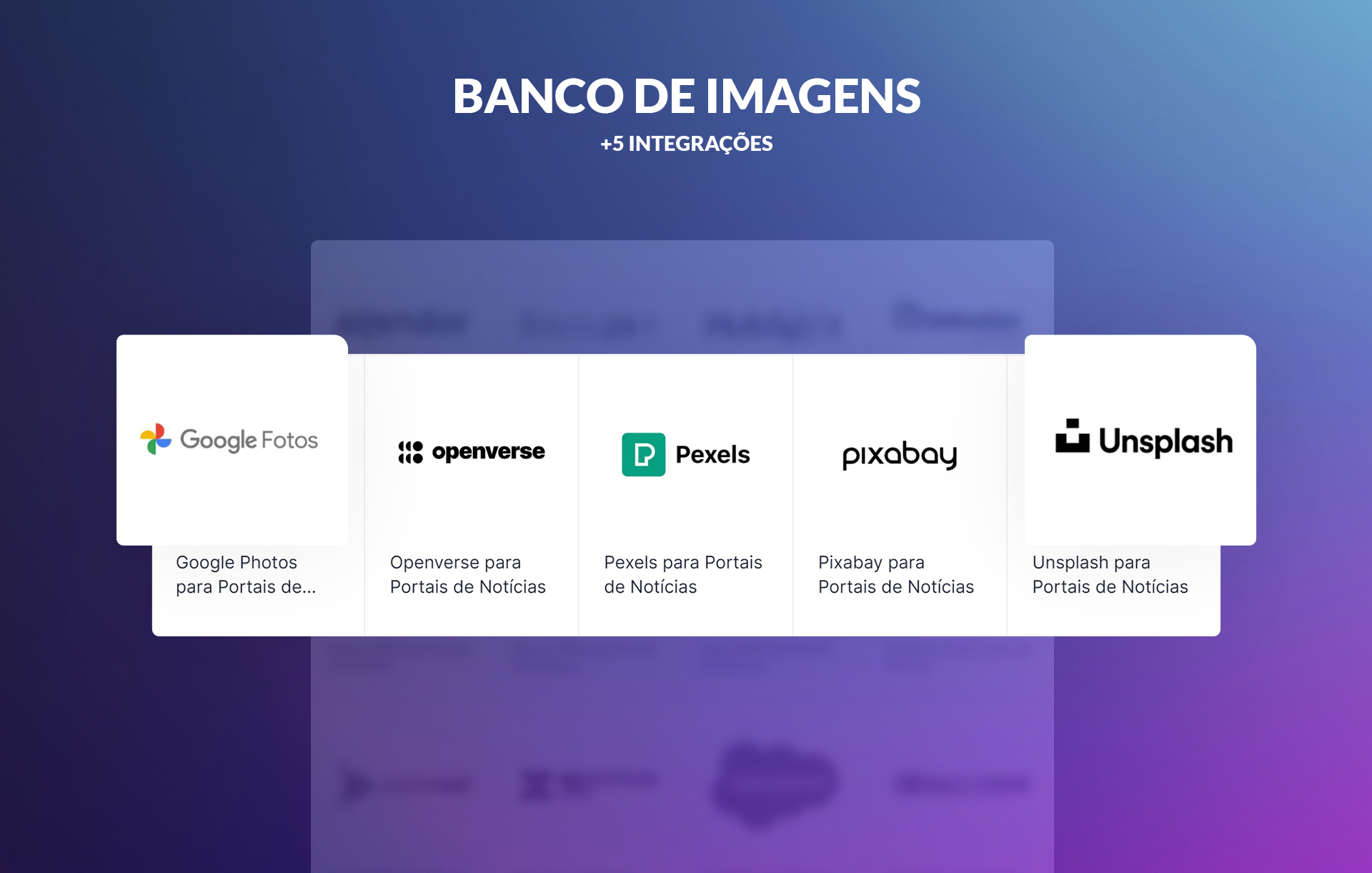 6 novas integrações com banco de imagens